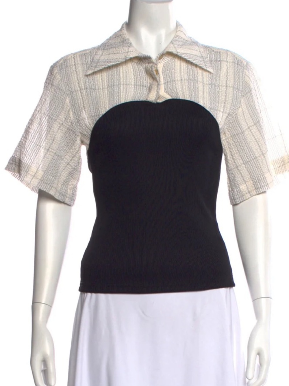 Black and White Anna Quan short sleeve top